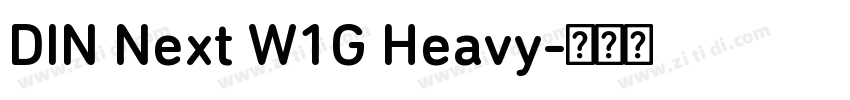 DIN Next W1G Heavy字体转换